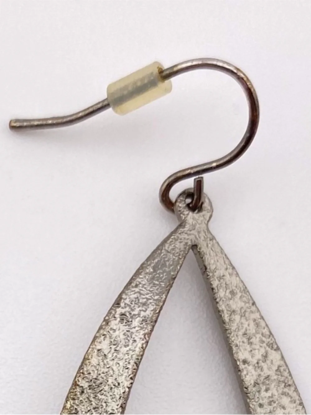 (4) Silver Tone Leaf Shaped Earrings